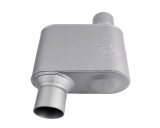 FlowMonster 1-Chamber Steel 2.5 Inch Muffler 42513-FM Muffler, FlowMonster, Aggressive Sound, 1-Chamber, 2.50 in. Single Inlet, 2.50 in. Single Outlet, Steel, Aluminized, Universal, Each thumbnail 2