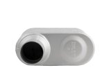 FlowMonster 1-Chamber Steel 2.5 Inch Muffler 42513-FM Muffler, FlowMonster, Aggressive Sound, 1-Chamber, 2.50 in. Single Inlet, 2.50 in. Single Outlet, Steel, Aluminized, Universal, Each thumbnail 6