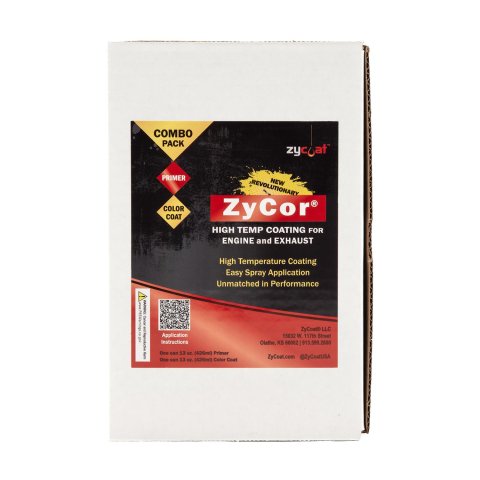 ZyCoat ZyCor Primer 13 Oz. Flat Black 39012 Combo Kit 1 Can & 1 Can thumbnail 2