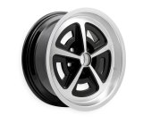 HK Aluminum Magnum Wheels 17x7 Wheel, Magnum, Aluminum, Black, Machined, in, 5 x 4 3/4 in. Bolt Circle, 4.250 in. Backspace, Each thumbnail 3