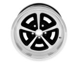 HK Aluminum Magnum Wheels 17x9 Wheel, Magnum, Aluminum, Black, Machined, in, 5 x 4 1/2 in. Bolt Circle, 5 in. Backspace, Each thumbnail 1