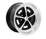 HK Aluminum Magnum Wheels 17x9 Wheel, Magnum, Aluminum, Black, Machined, in, 5 x 4 1/2 in. Bolt Circle, 5 in. Backspace, Each thumbnail 2