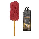 California Super Dusters 62557 Car Duster, 30 in. Natural Wood Handle, 360° Round Head, Vinyl Bag, Each thumbnail 1