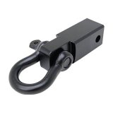 Smittybilt Receiver Hitch D-Rings S/B29312B Tow Hook, Clevis, D Ring, 3/4 in., For 2 in. Receivers, Black, No Drilling Installation thumbnail 2