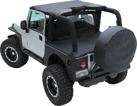 Smittybilt Standard Tops S/B93335 Soft Top, Top, Polymer Cloth, Black Diamond, Jeep, Each thumbnail 1