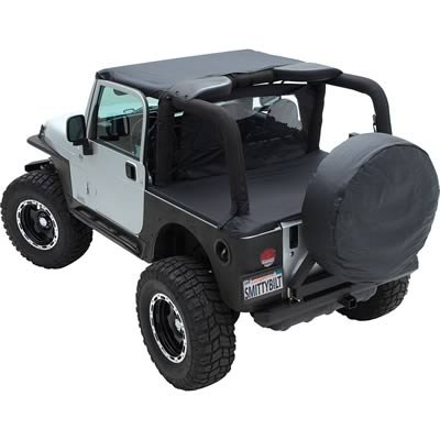 Smittybilt Standard Tops S/B93335 Soft Top, Top, Polymer Cloth, Black Diamond, Jeep, Each thumbnail 2