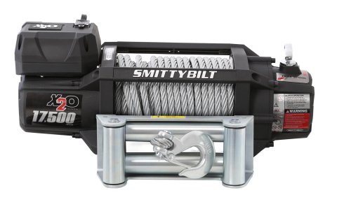 17,500 lbs. Smittybilt Gen2 X20 Winch SB97517 Winch, lbs., Gen 2 X20, 12 V, Roller Fairlead, Power In/Out, 1/2 in. Cable, Wireless Remote, Each thumbnail 2