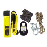 Smittybilt Premium Winch Accessory Kits S/B2725 Tow Strap, Accessory, Pulley Block, Tree Trunk Protector, Two Shackles, Chain, Gloves, Black Bag, Kit thumbnail 5