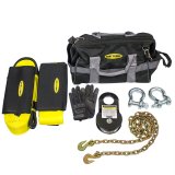 Smittybilt Premium Winch Accessory Kits S/B2725 Tow Strap, Accessory, Pulley Block, Tree Trunk Protector, Two Shackles, Chain, Gloves, Black Bag, Kit thumbnail 6