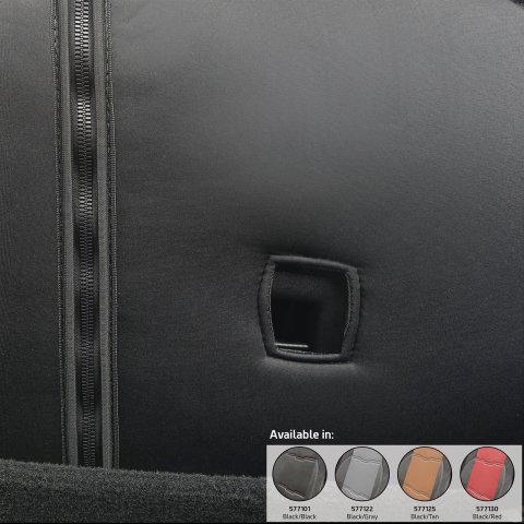 Smittybilt Gen2 Neoprene Seat Cover Sets S/B577130 Covers, GEN 2, Neoprene, Front/Rear, Water Resistant, Headrest Covers, Black/Red, Jeep, Wrangler JL, Kit thumbnail 2