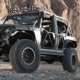 Smittybilt JK Inner Fenders S/B76986 Fenders, Driver and Passenger Side Rear, Aluminum, Black Powdercoated, Jeep, Pair thumbnail 1