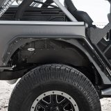 Smittybilt JK Inner Fenders S/B76986 Fenders, Driver and Passenger Side Rear, Aluminum, Black Powdercoated, Jeep, Pair thumbnail 2