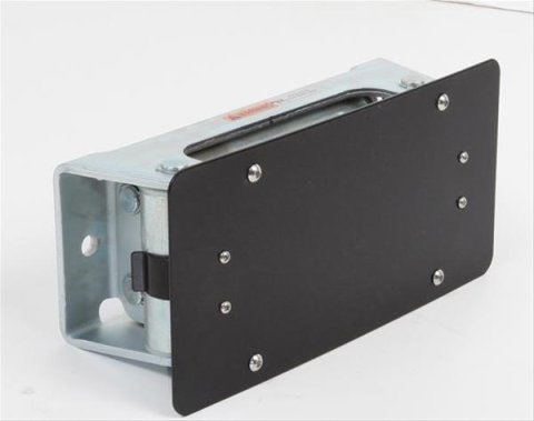 Smittybilt Jeep License Plate Mounting Brackets S/B4432 Bracket, Fits Models with Winch Mount Bumper, Works with Roller Fairlead, Steel, Black, Each thumbnail 2