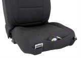 Smittybilt Neoprene Seat Cover Sets S/B471501 Covers, First Row/Second Row, Bucket/Bench, Lowback, Neoprene, Black/Black, Jeep, Set thumbnail 1