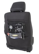 Smittybilt Neoprene Seat Cover Sets S/B471501 Covers, First Row/Second Row, Bucket/Bench, Lowback, Neoprene, Black/Black, Jeep, Set thumbnail 3