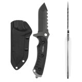 Smittybilt F.A.S.T. Functional Agile Survival Trail Knives S/B2836 Knife, Fast, Black 420 Stainless Steel, Sheath, 4 in Blade, Each thumbnail 2