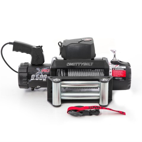 9,500 lbs. Smittybilt Gen2 XRC Winch S/B97495 Winch, lbs., Gen 2 XRC, 12 V, Roller Fairlead, Power In/Out, 5/16 in. Cable, 12 ft. Remote, Each thumbnail 4