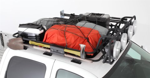 Smittybilt Defender Roof Racks S/B45454 Rack, Defender, Steel, Black Textured Powdercoated, 54 in. x 54 in. x 4 in, 1-Piece, Each thumbnail 3