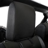 Smittybilt Neoprene Seat Cover Sets S/B472101 Covers, Neoprene, Black, Front and Rear, Headrest Covers, Jeep, Wrangler Unlimited, Set thumbnail 3
