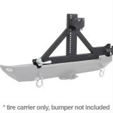 Smittybilt XRC Swing-Away Tire Carriers S/B76654 Spare Carrier, XRC, Swing-Away, Rear, Steel, Black Textured, 37 in. Maximum Diameter, Jeep, Each thumbnail 1