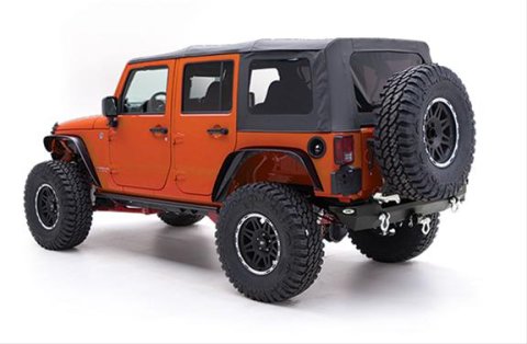 Smittybilt Replacement Tops S/B9080235 Soft Top, Top, Polymer Cloth, Black Diamond, Tinted Windows, Jeep, Each thumbnail 2