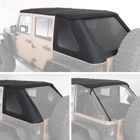 Smittybilt Bowless Combo Tops S/B9087135K Top-Soft thumbnail 4