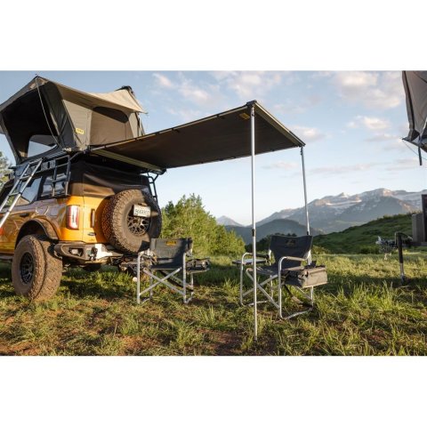 Smittybilt Rear or Side Awnings 2585 Truck and SUV Awnings, Rear/Side Awning, Polyester Canvas, Tactical Gray, 96.0 in. Long x 53.0 in. Wide, Universal, with Travel Cover, Each thumbnail 2