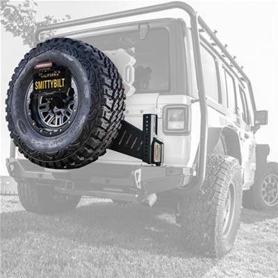 Smittybilt XRC Gen3 Spare Tire Carriers S/B77857 Carrier, GEN3, Rear of Vehicle Location, Steel, Black Textured Powdercoated, 40.00 in. Max Diameter, Jeep, Each