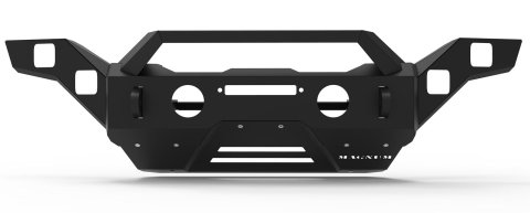 Raptor Series Magnum RT Front Bumpers for 2020-2022 GLADIATOR, 2018-2022 WRANGLER - FBM36JPN-RT Bumper, RT, Full Length Front, Fabricated, Steel, Black Textured Powdercoated, Winch Ready, Jeep, Each thumbnail 2