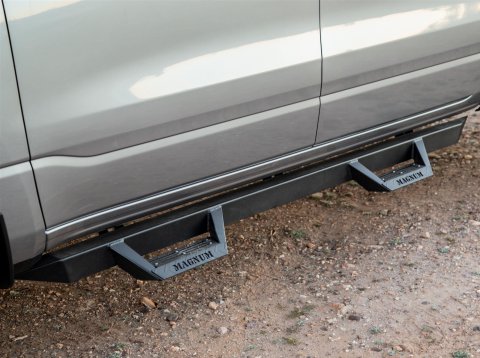 Raptor Series Magnum RT Drop Steps for 2019-2025 1500 - RTS36DG Step Bars, Steps, Steel, Black Powdercoat, Includes Brackets, Ram, Quad Cab, Pair thumbnail 3