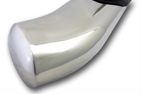 Raptor Series 5 in. Cab Length OE-Style Curved Oval Tube Side Step Bars for 2003-2009 RAM 3500, 2500, 2002-2008 1500 - 1602-0101 Nerf Bars, 5" OE Style Oval, Polished SS, 02-08Ram1500 Reg. Cab; 03-09Ram2500/3500 Reg. thumbnail 2