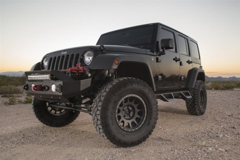 Raptor Series Magnum RT Front Bumpers for 2007-2017 WRANGLER, 2018 WRANGLER JK - FBM21JPN-RT Bumper, RT, Front, Fabricated, Steel, Black Textured Powdercoated, Winch Ready, Jeep, Each thumbnail 3