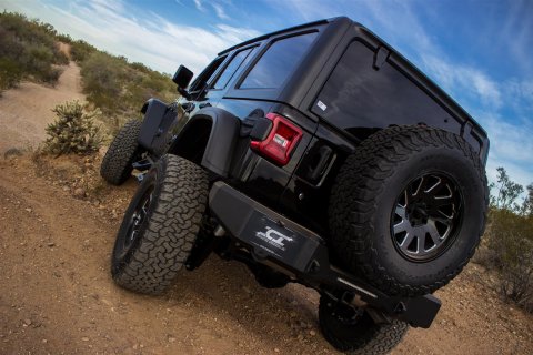 Raptor Series Magnum RT Rear Bumpers for 2018-2022 WRANGLER - RBM45JPN Bumper, RT, Rear, Fabricated, Steel, Black Textured Powdercoated, Jeep, Each thumbnail 3