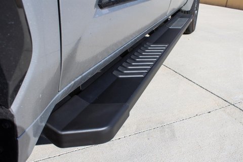 Raptor Series 6 in. OEM-Style Slide Track Oval Running Boards for 2022-2025 TUNDRA - 1704-0142BT Boards, Tread Step, OEM-Style, Aluminum, Black, Textured, Crew Cab, Toyota, Pair thumbnail 6