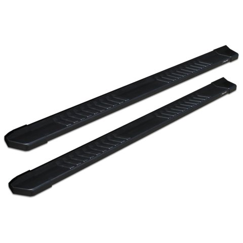 Raptor Series 6 in. OEM-Style Slide Track Oval Running Boards for 2022-2025 TUNDRA - 1704-0142BT Boards, Tread Step, OEM-Style, Aluminum, Black, Textured, Crew Cab, Toyota, Pair thumbnail 9
