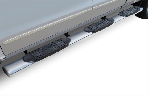 Raptor Series 6 in. Wheel-to-Wheel Oval Tube Side Step Bars for 1999-2016 F-250 SUPER DUTY, 2000-2016 F-350 DUTY - 1403-0053 Nerf 6" Oval, Pol. SS, 99-17 F-250/F350 S Duty C-Cab 6.5' Bed; 00-17 S Duty thumbnail 4