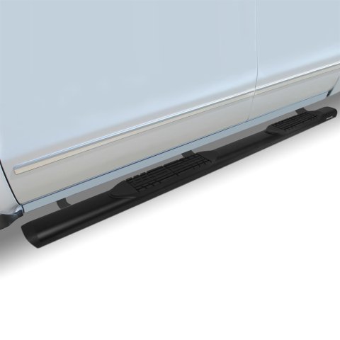 Raptor Series 5 in. Slide Track Oval Running Boards for 2019-2025 1500 - 2002-0501BT Boards, Track, Oval, in., Aluminum, Black, Ram, Pair thumbnail 2