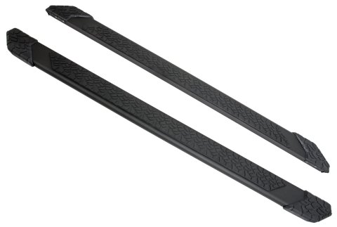 Raptor Series 5 in. Tread Step Slide Track Running Boards for 1999-2016 F-250 SUPER DUTY, F-350 DUTY - 1903-0343BT Boards, Track, Aluminum, Black, Textured, Extended Cab, Ford, Pair thumbnail 1