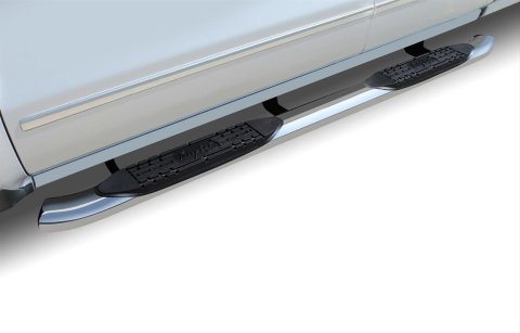 Raptor Series 4 in. Cab Length OE-Style Curved Oval Tube Side Step Bars 1501-0581 Nerf Bars, 4" OE Style Oval, Pol. SS, 07-17Silverado/Sierra1500/2500/3500 Reg. (Rocker Panel Mount) thumbnail 1