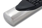 Raptor Series 4 in. Cab Length Oval Tube Side Step Bars for 2005-2015 XTERRA - 0707-0464 Nerf Bar, 4" Magnum Straight Oval, Polished Stainless Steel, 05-15 Nissan Xterra Door thumbnail 3