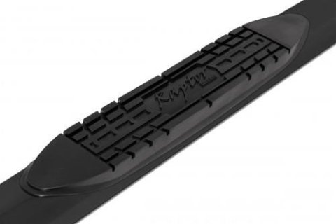 Raptor Series 4 in. Cab Length OE-Style Curved Oval Tube Side Step Bars for 2019-2025 1500 - 1502-0637B Nerf Bar, Oval, Cab-Length, Steel, Black E-Coated, Ram, Extended, Pair thumbnail 4