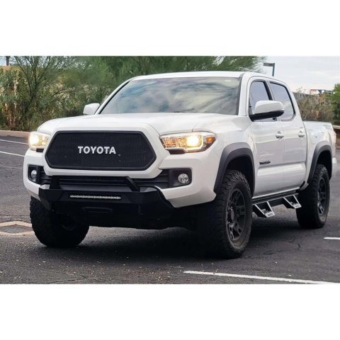 Raptor Series Magnum RT Front Bumpers for 2016-2023 TACOMA - FBM83TYN-RT Bumper, RT, Fabricated, Steel, Black Textured Powdercoated, Winch Ready, Front, Toyota, Each thumbnail 1