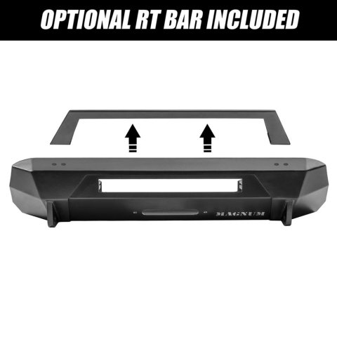 Raptor Series Magnum RT Front Bumpers for 2016-2023 TACOMA - FBM83TYN-RT Bumper, RT, Fabricated, Steel, Black Textured Powdercoated, Winch Ready, Front, Toyota, Each thumbnail 3
