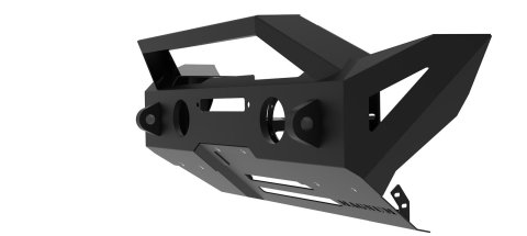 Raptor Series Magnum RT Front Bumpers for 2020-2022 GLADIATOR, 2018-2022 WRANGLER - FBM22JPN-RT Bumper, RT, Stubby Front, Fabricated, Steel, Black Textured Powdercoated, Winch Ready, Jeep, Each thumbnail 4