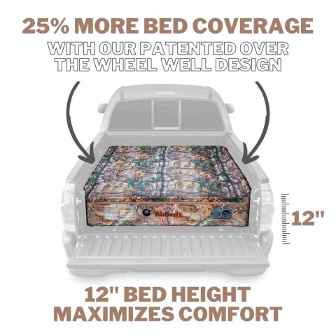 AirBedz Original Truck Bed Camo Air Mattresses PPI-402 Mattresses, Camo, Built-in Pump, Charger, 63.50 in. Wide x 76.00 in. Long x 12.00 in. Tall, for 6.00/6.50 ft. Beds, Each thumbnail 6