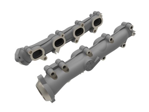 AFE Power Exhaust Manifolds 46-40164 BladeRunner Ported Ductile Iron Manifold Dodge/RAM 1500 09-18/RAM 1500 Classic 19-24 V8-5.7L HEMI thumbnail 1