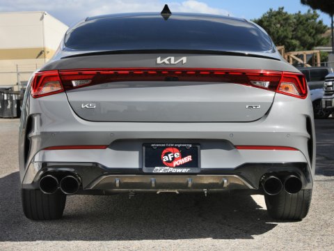 AFE Power Exhaust Systems 49-37043-B Takeda 3 IN to 2-1/2 IN 304 Stainless Steel Axle-Back w/ Black Tip Kia K5 GT 21-24 L4-2.5L (t) thumbnail 4