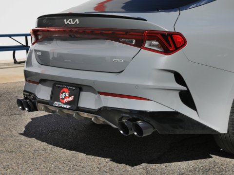 AFE Power Exhaust Systems 49-37043-B Takeda 3 IN to 2-1/2 IN 304 Stainless Steel Axle-Back w/ Black Tip Kia K5 GT 21-24 L4-2.5L (t) thumbnail 5
