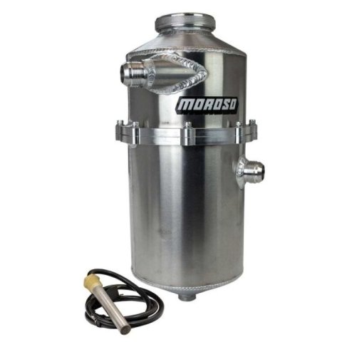 Moroso Oil Tanks 22769 Dry Sump Tank, 2 Pc 60/40 Split, 16.5" Tall, 7" Dia., Drag Race, 7 QT
