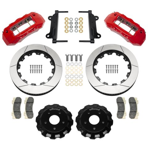 Wilwood 63-70 Chevy C10 TX6R Front Kit w/ 16in Rotors & Lines - Red
